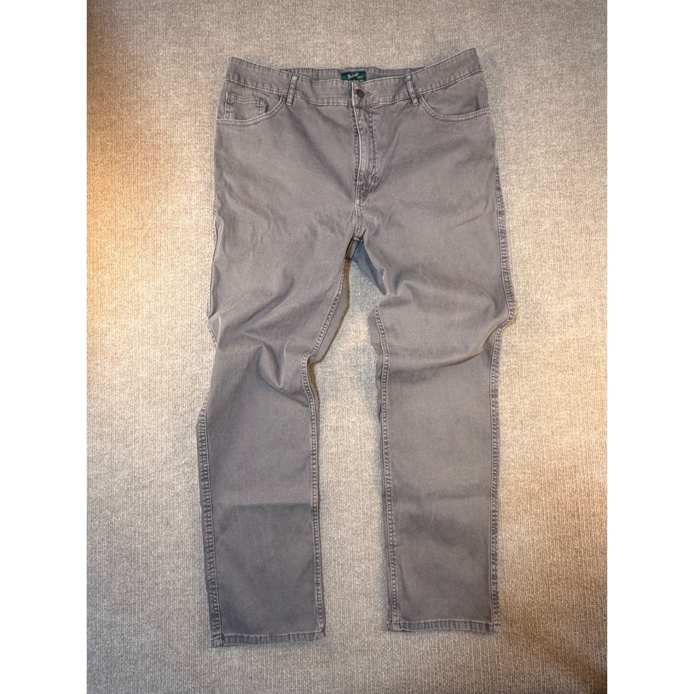 Woolrich Mens Gray Canvas Utility Pants Straight Leg Size 38x32 Outdoor Workwear